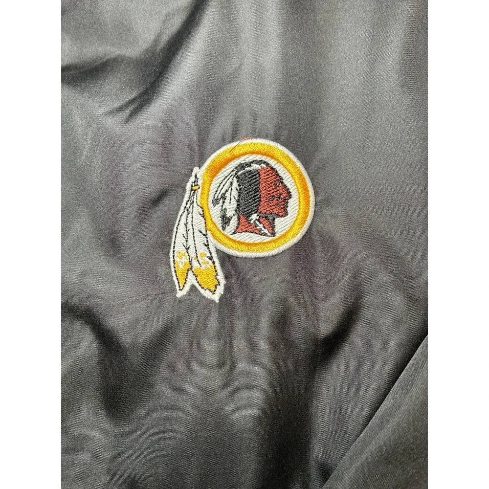 Washington Redskins Windbreaker Reebok NFL Apparel Mens XL Jacket Black SI Logo